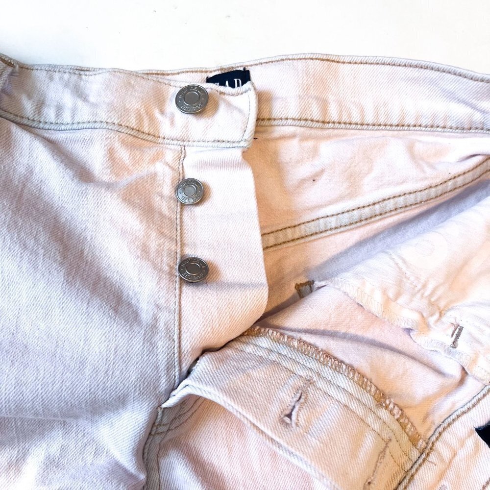GAP High Rise 3" Denim Shorts in Spring Pink.  size 31" - Picture 5 of 14